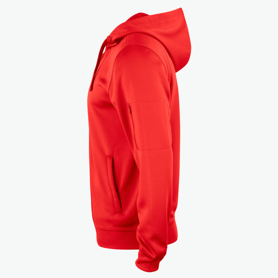 Clique Basic Active Hoody FZ - Rood Hoodie Clique