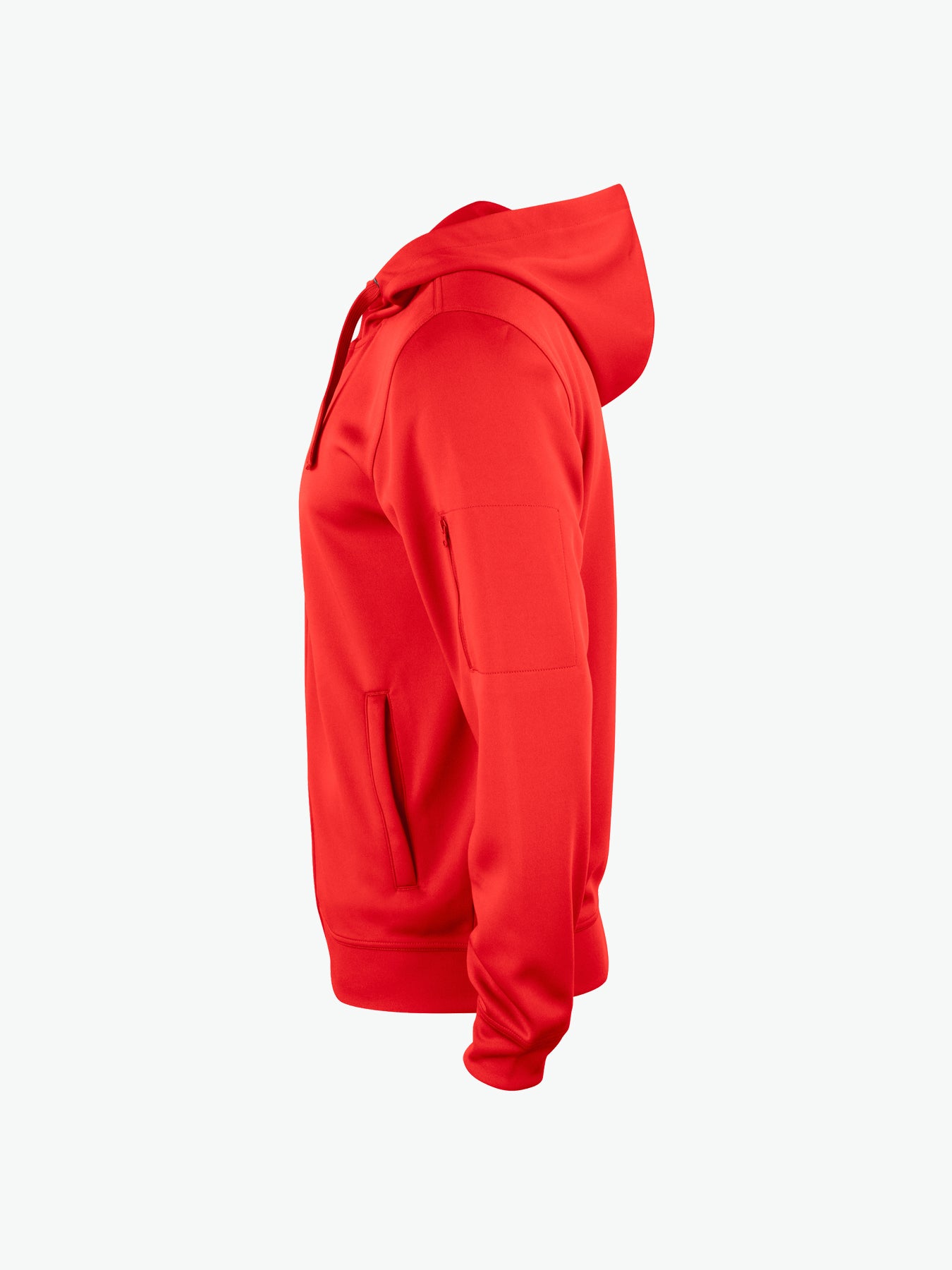 Clique Basic Active Hoody FZ - Rood Hoodie Clique