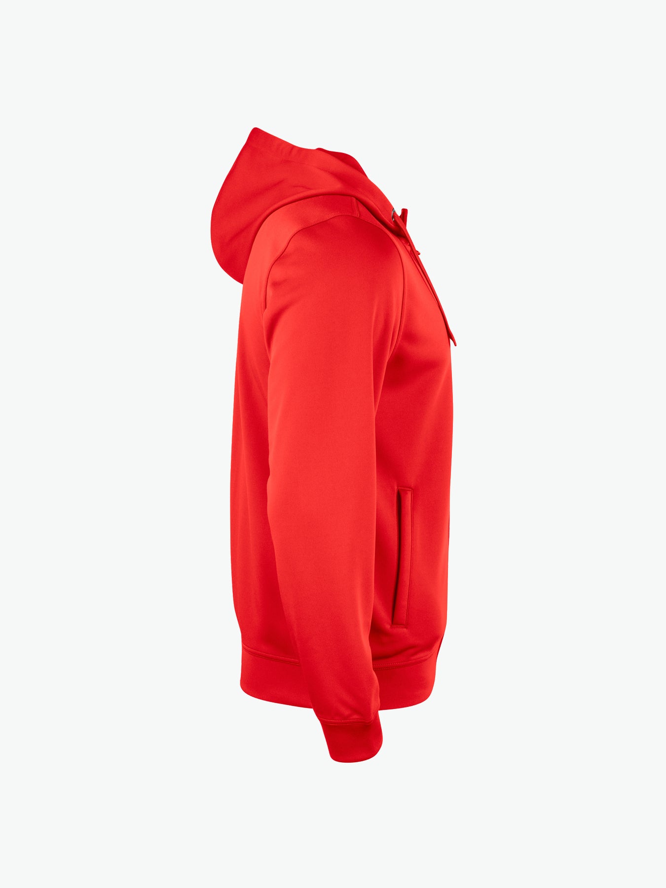 Clique Basic Active Hoody FZ - Rood Hoodie Clique