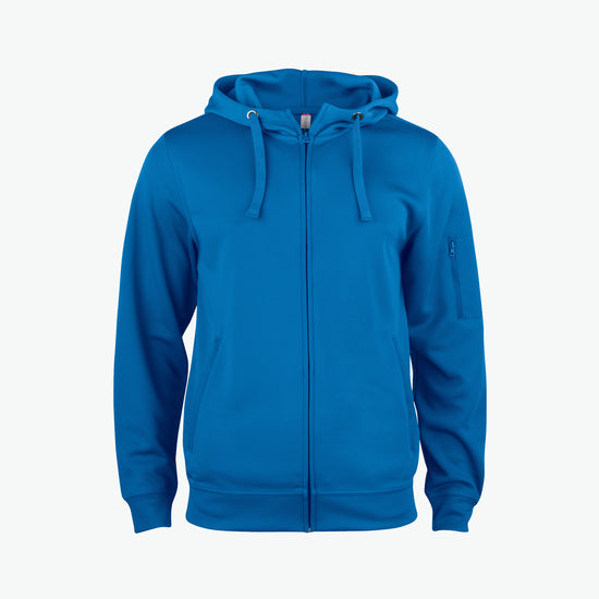 Clique Basic Active Hoody FZ - Kobalt Hoodie Clique XS