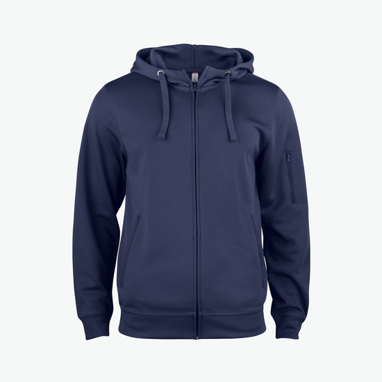 Clique Basic Active Hoody FZ - Dark Navy Hoodie Clique XS