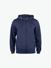 Clique Basic Active Hoody FZ - Dark Navy Hoodie Clique XS