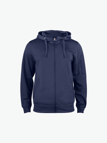 Clique Basic Active Hoody FZ - Dark Navy Hoodie Clique XS