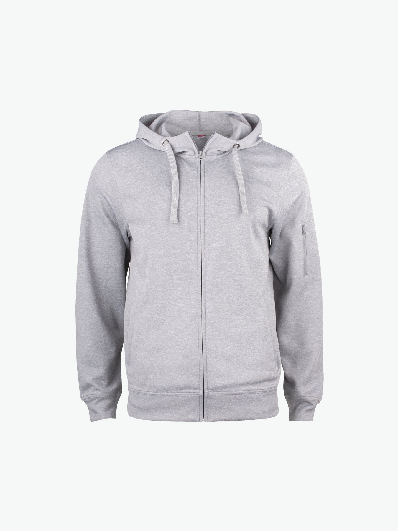 Clique Basic Active Hoody FZ - Grijsmelange Hoodie Clique XS