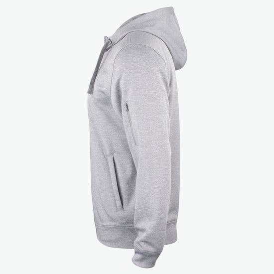Clique Basic Active Hoody FZ - Grijsmelange Hoodie Clique