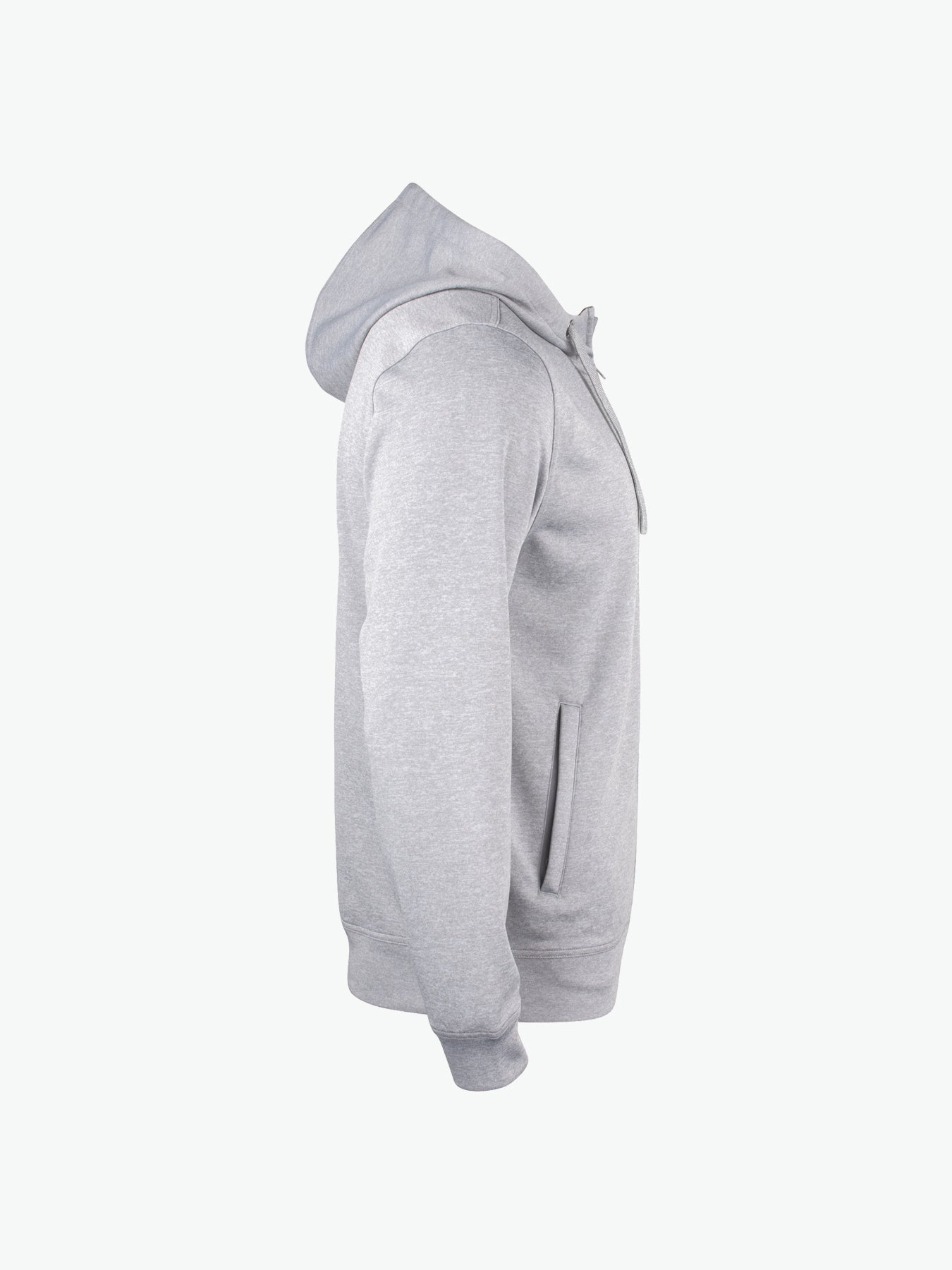 Clique Basic Active Hoody FZ - Grijsmelange Hoodie Clique