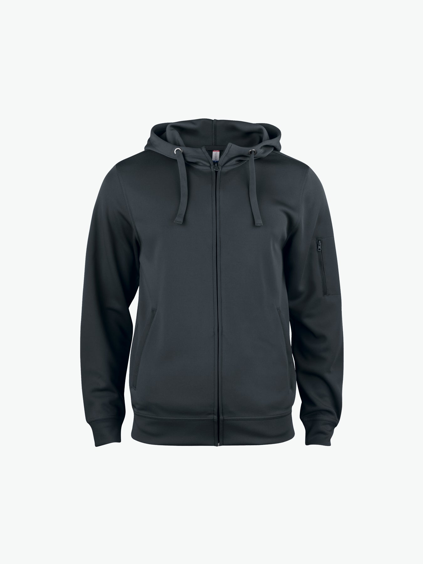 Clique Basic Active Hoody FZ - Zwart Hoodie Clique XS