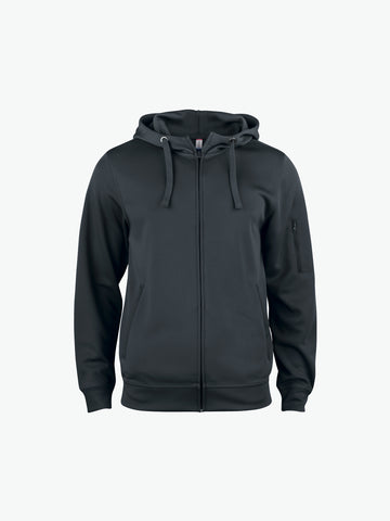 Clique Basic Active Hoody FZ - Zwart Hoodie Clique XS