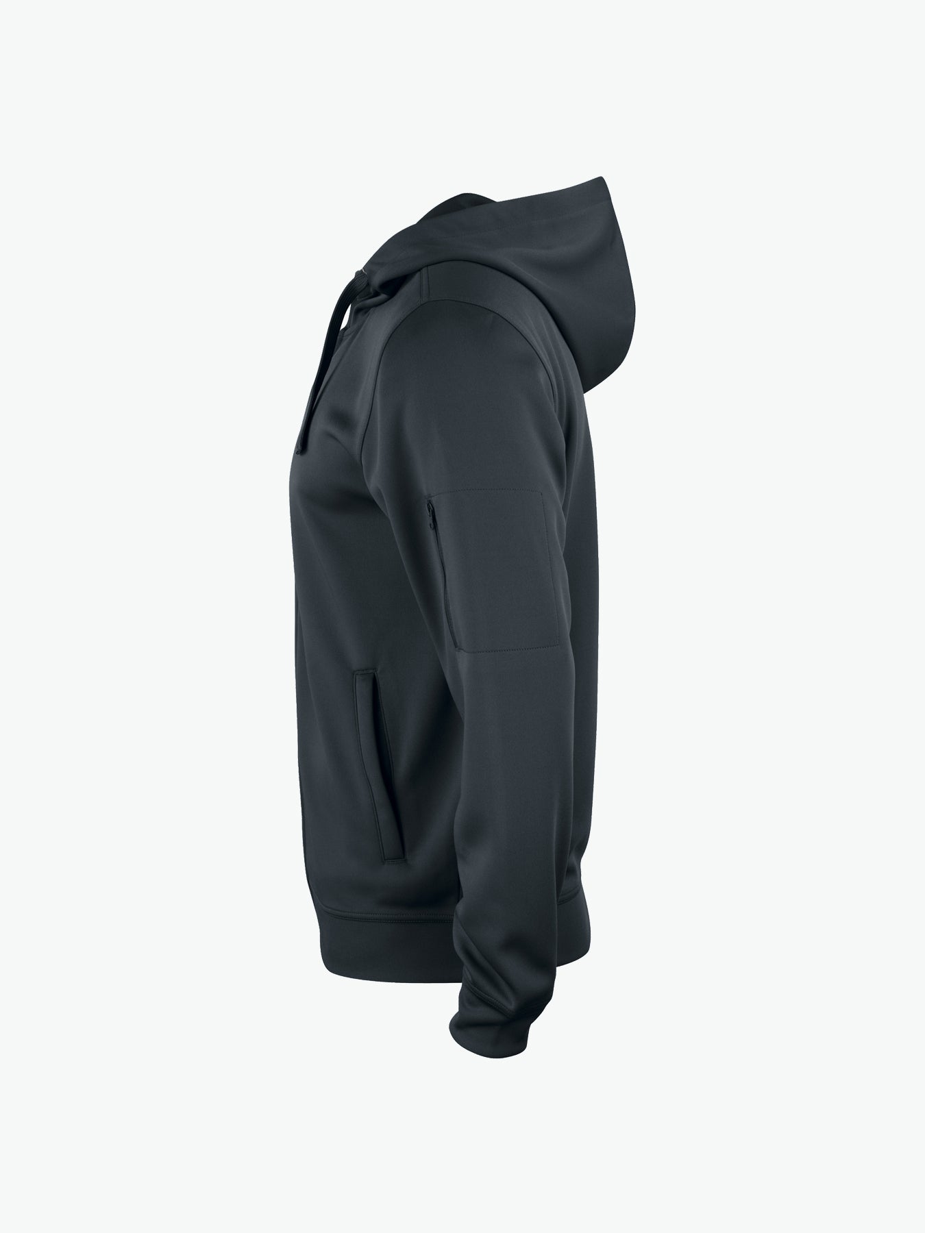 Clique Basic Active Hoody FZ - Zwart Hoodie Clique