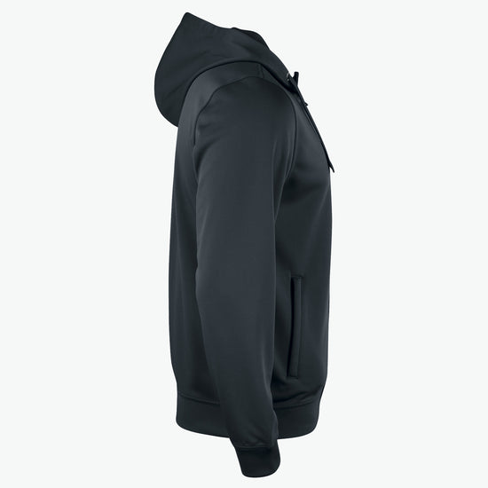 Clique Basic Active Hoody FZ - Zwart Hoodie Clique