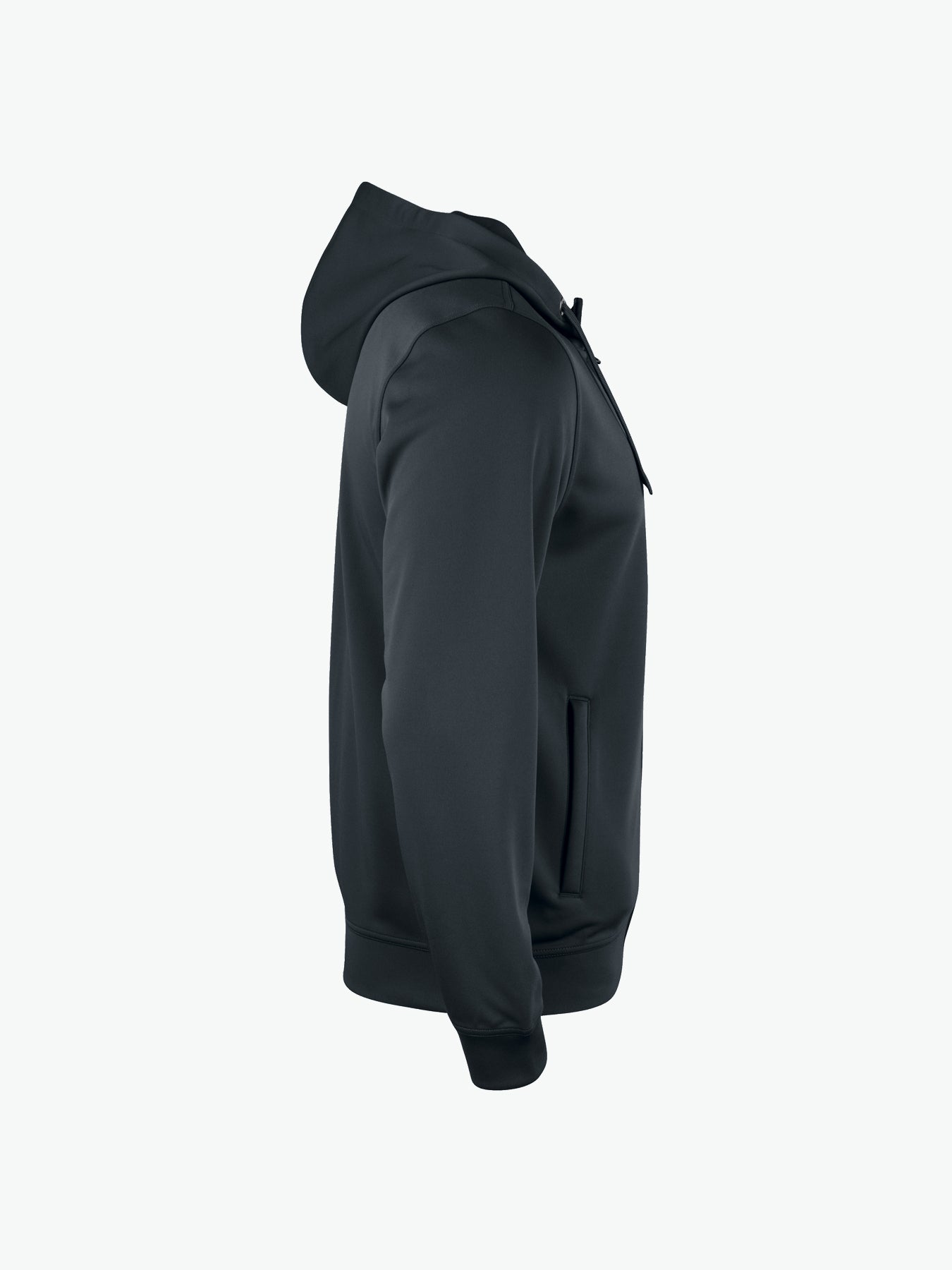 Clique Basic Active Hoody FZ - Zwart Hoodie Clique