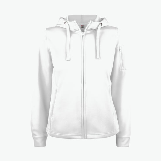 Clique Basic Active Hoody FZ Women - Wit Hoodie Clique XS