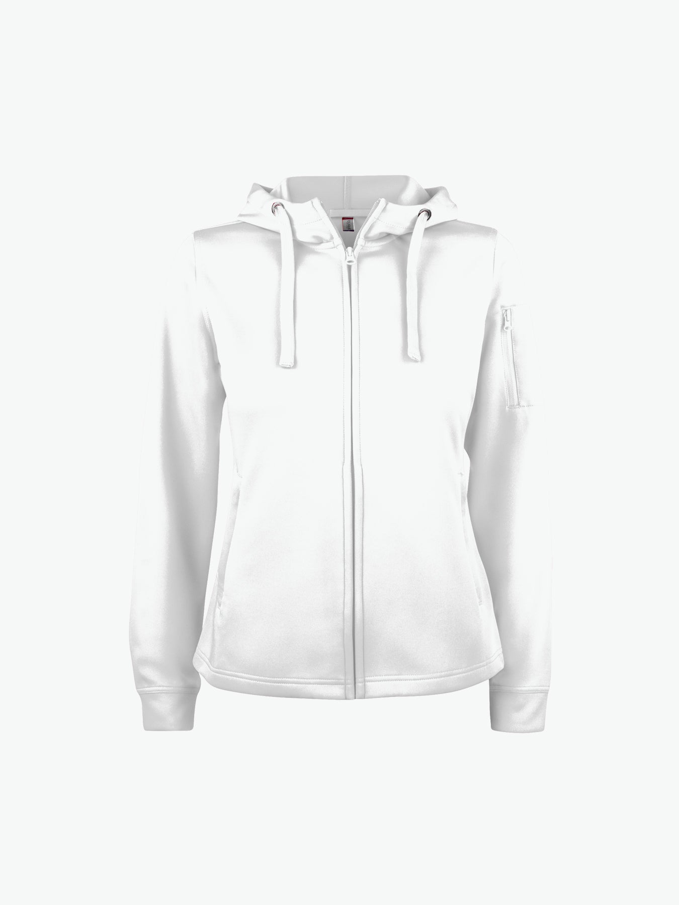 Clique Basic Active Hoody FZ Women - Wit Hoodie Clique XS
