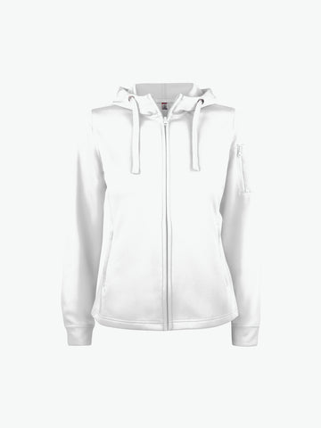 Clique Basic Active Hoody FZ Women - Wit Hoodie Clique XS