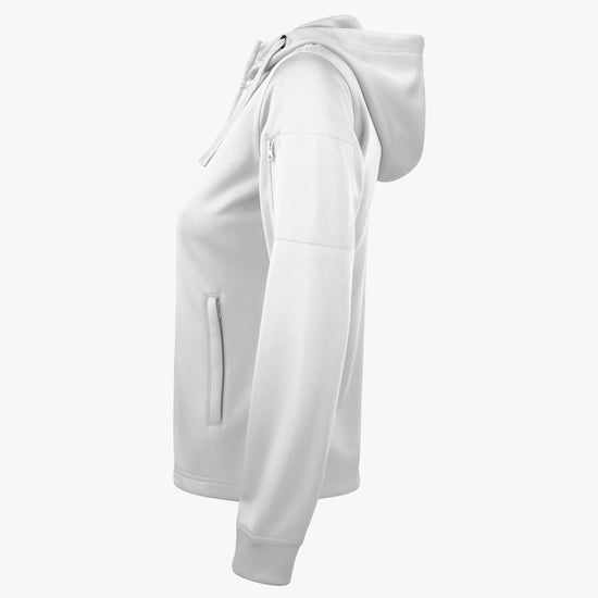 Clique Basic Active Hoody FZ Women - Wit Hoodie Clique