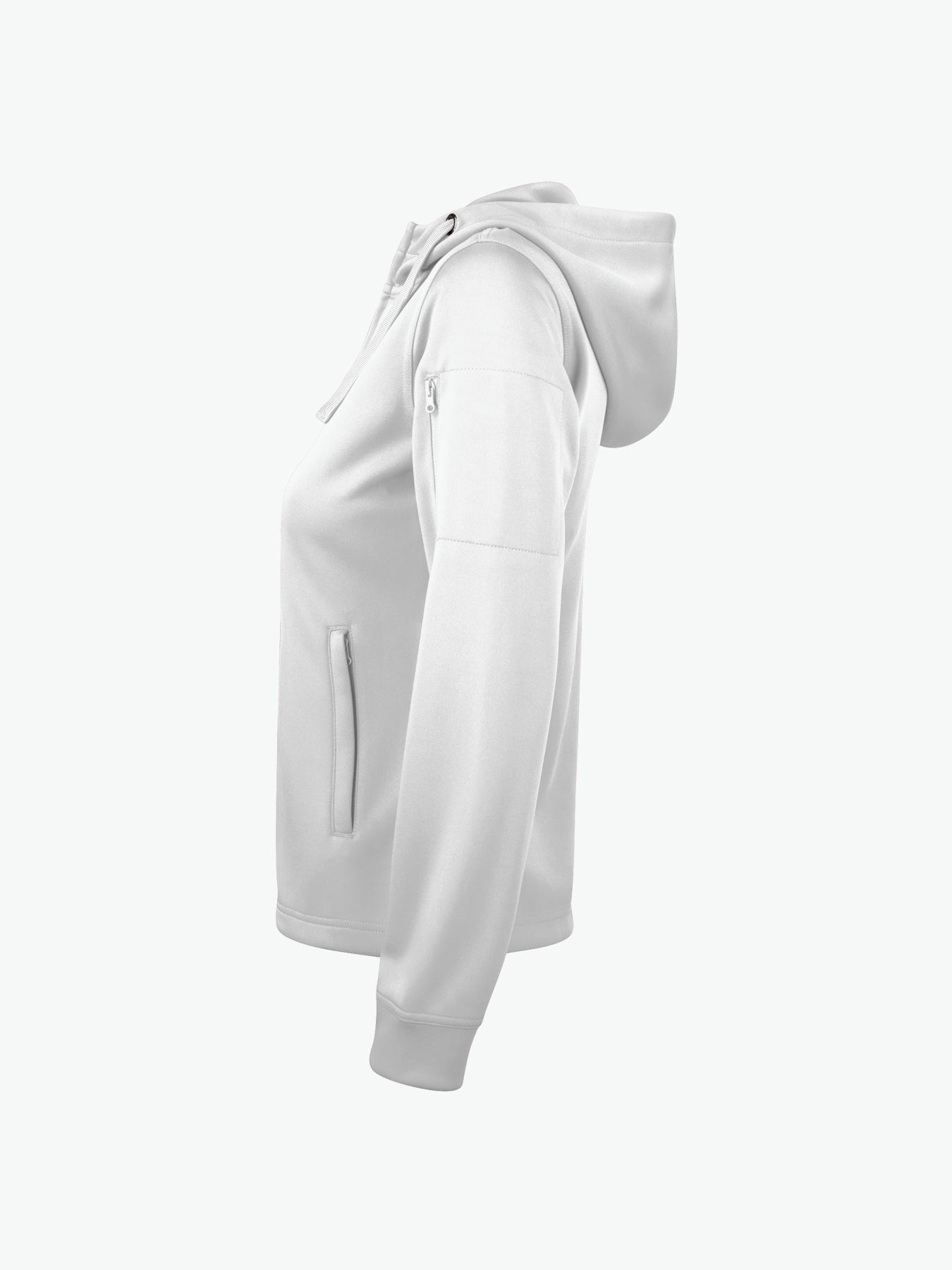 Clique Basic Active Hoody FZ Women - Wit Hoodie Clique