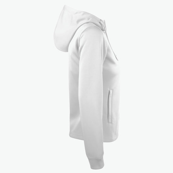 Clique Basic Active Hoody FZ Women - Wit Hoodie Clique