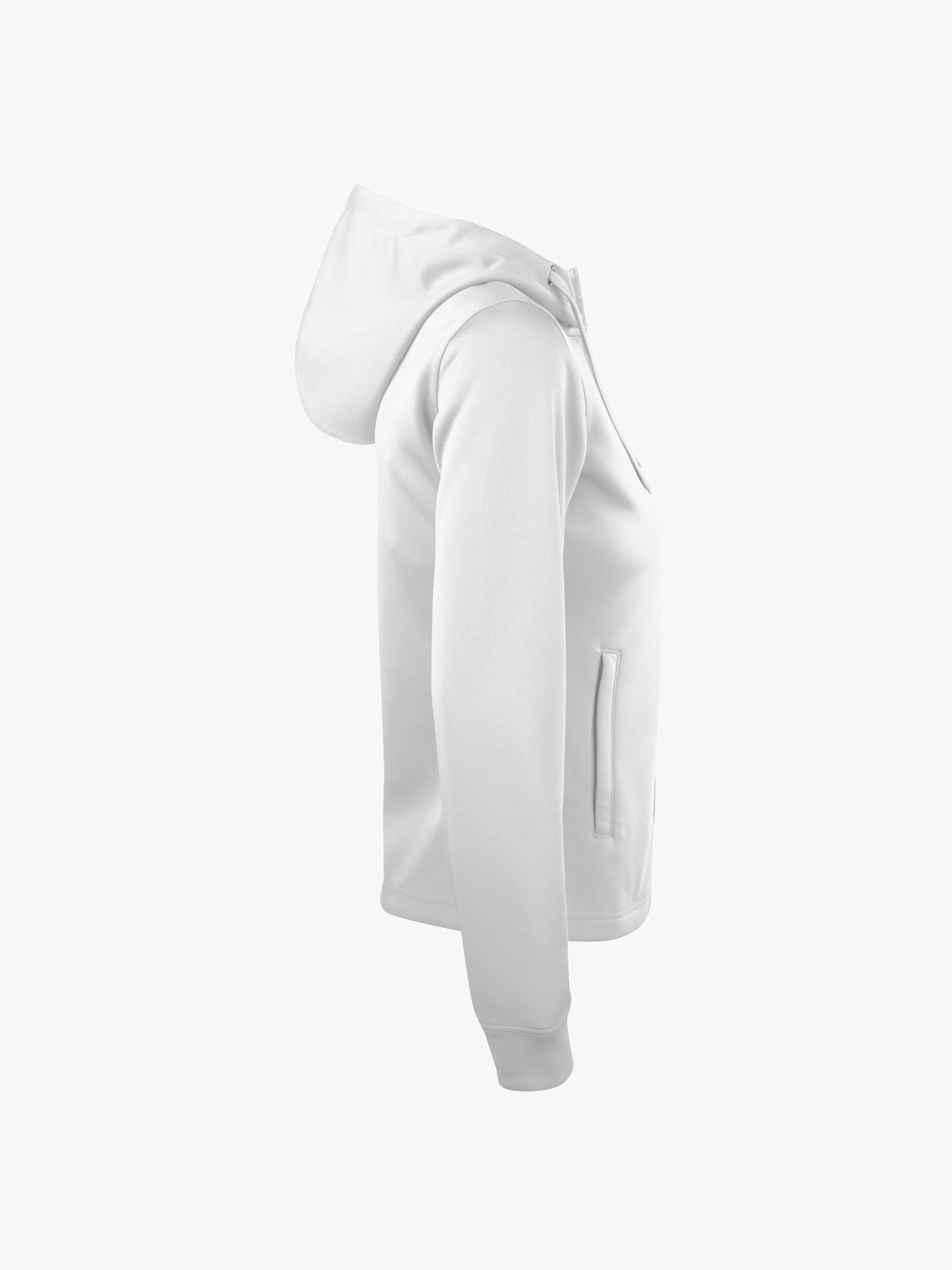 Clique Basic Active Hoody FZ Women - Wit Hoodie Clique