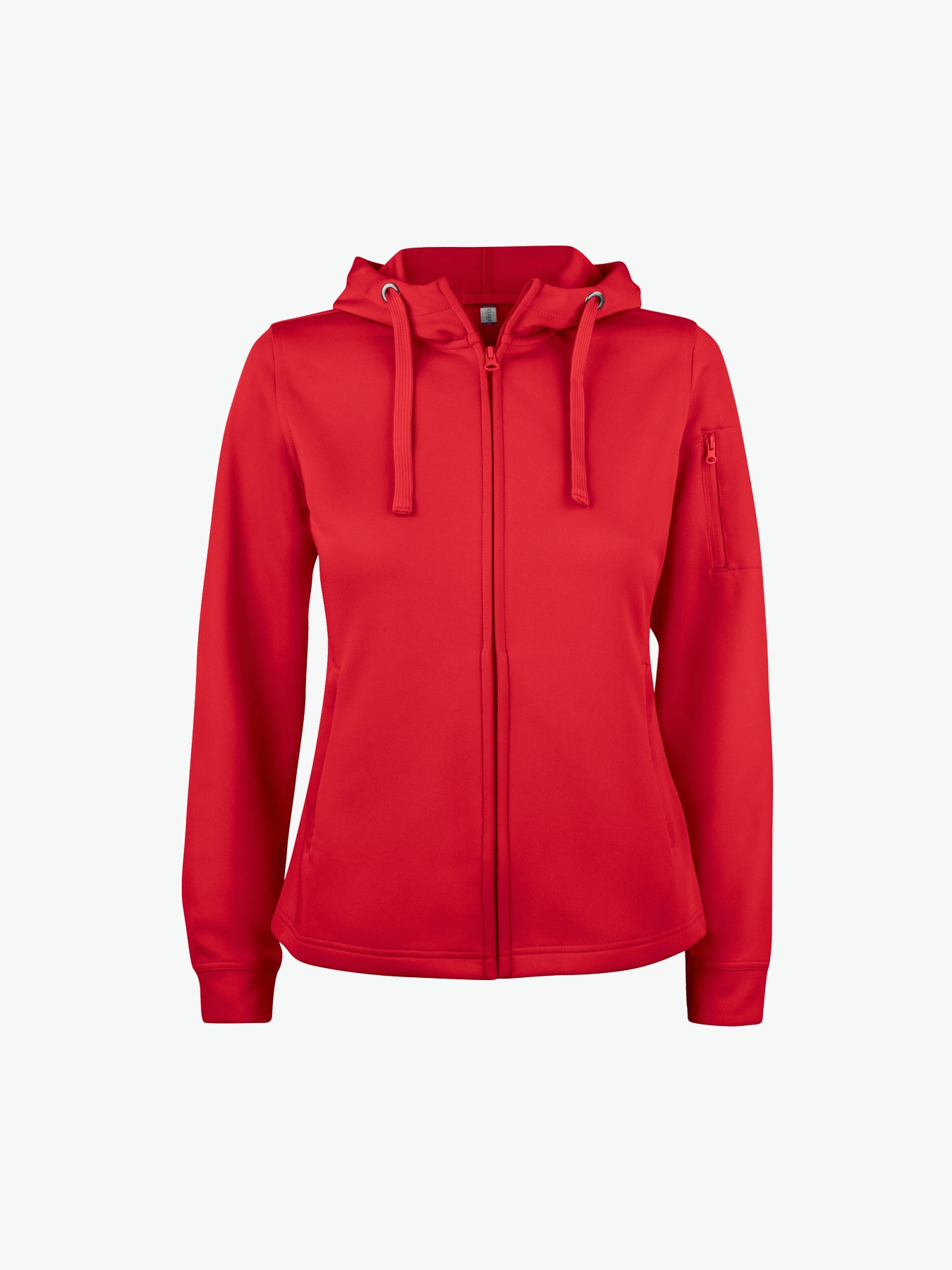 Clique Basic Active Hoody FZ Women - Rood Hoodie Clique XS
