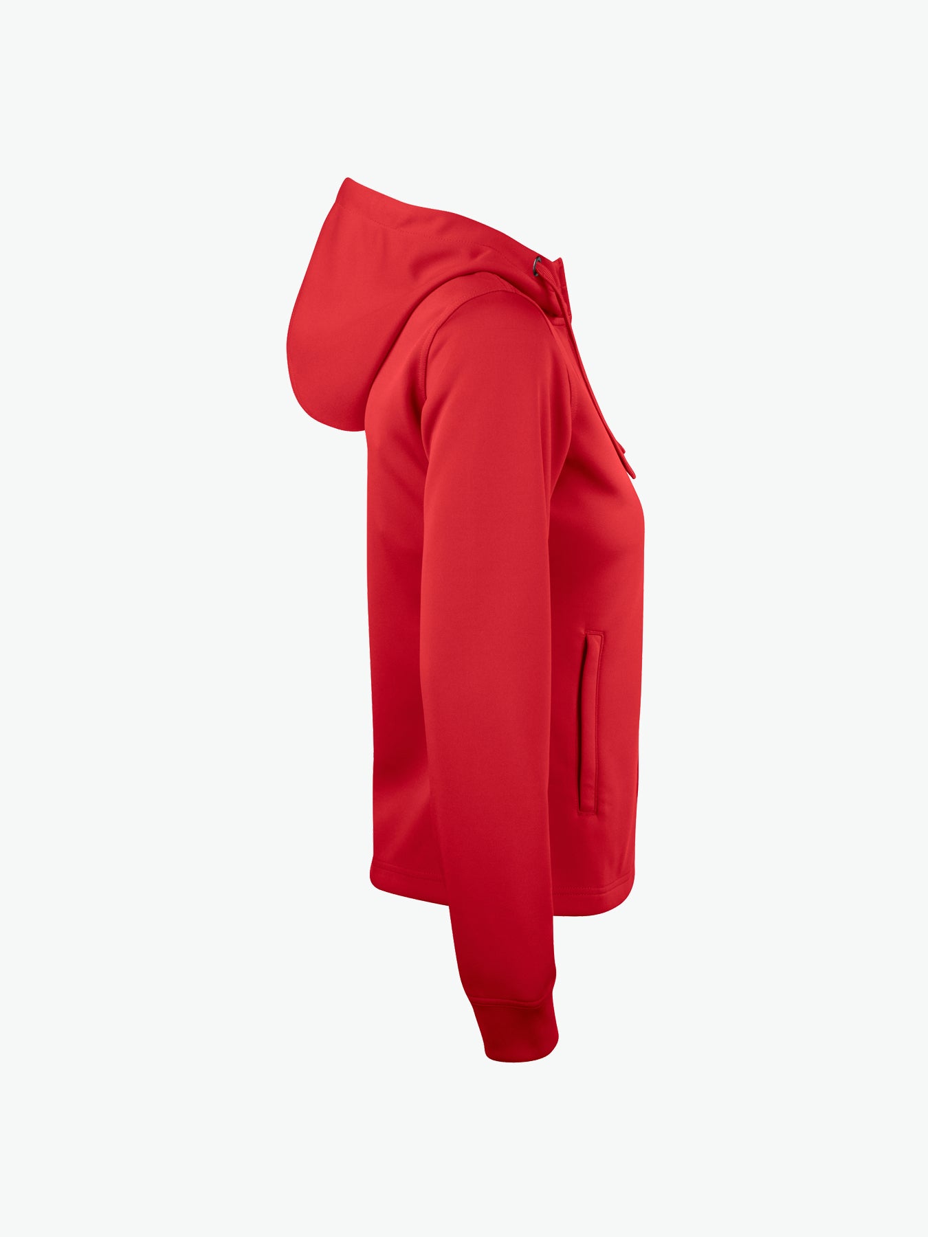 Clique Basic Active Hoody FZ Women - Rood Hoodie Clique