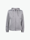 Clique Basic Active Hoody FZ Women - Grijsmelange Hoodie Clique XS