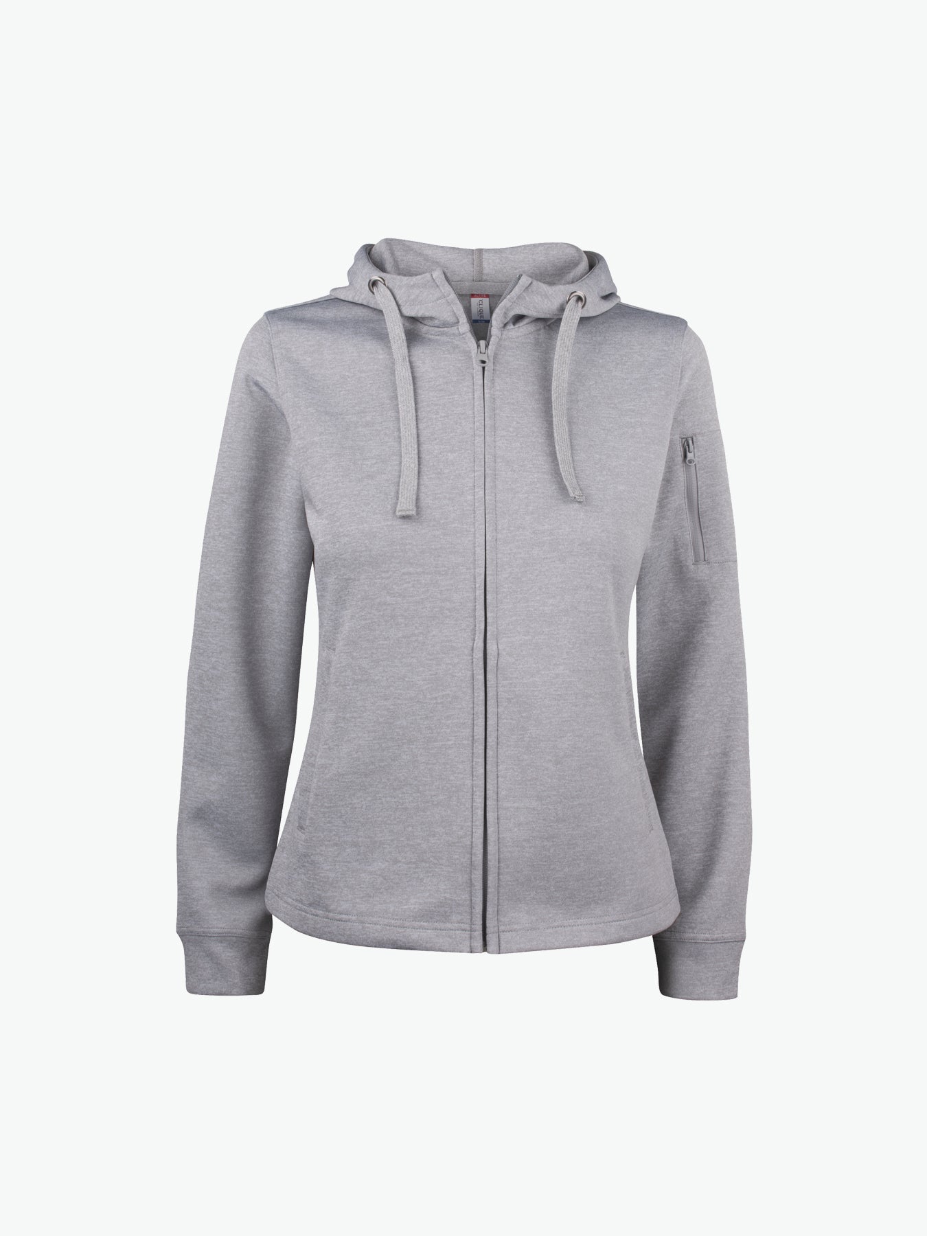 Clique Basic Active Hoody FZ Women - Grijsmelange Hoodie Clique XS