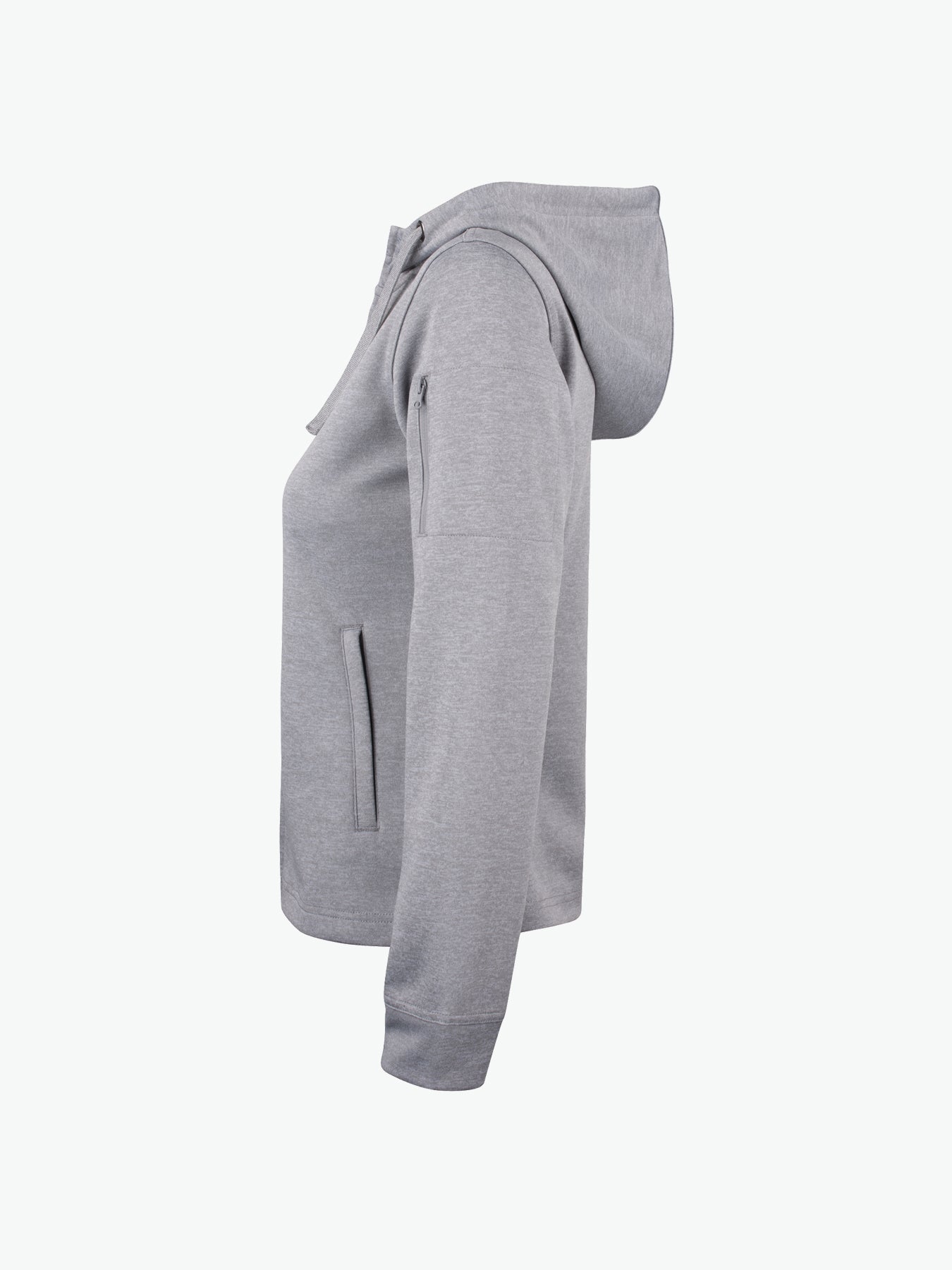 Clique Basic Active Hoody FZ Women - Grijsmelange Hoodie Clique