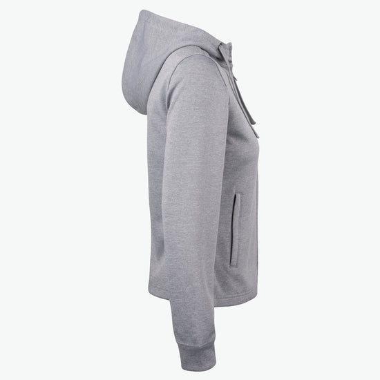 Clique Basic Active Hoody FZ Women - Grijsmelange Hoodie Clique