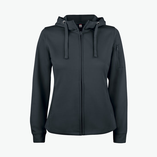 Clique Basic Active Hoody FZ Women - Zwart Hoodie Clique XS
