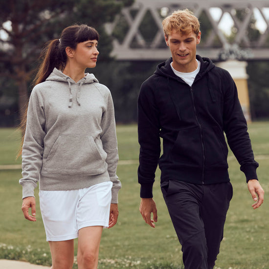 Clique Helix Half Zip - Grijsmelange Hoodie Clique