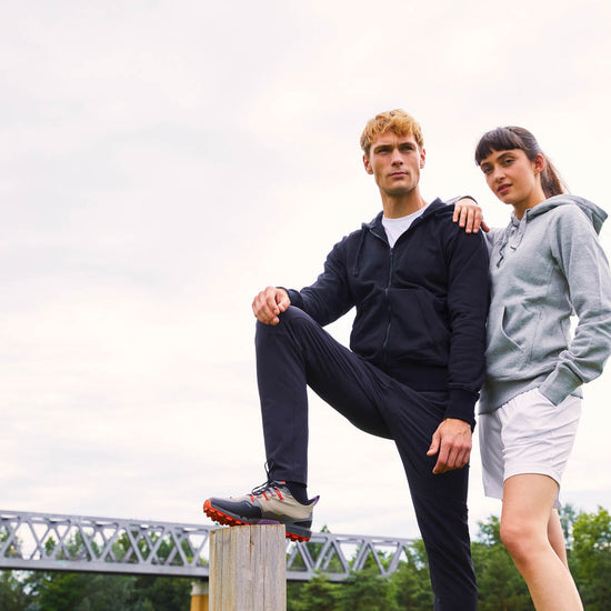 Clique Helix Half Zip - Grijsmelange Hoodie Clique
