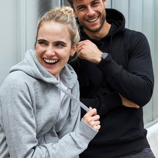Clique Helix Half Zip - Grijsmelange Hoodie Clique