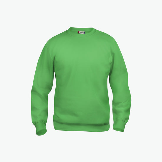 Clique Basic Roundneck Junior - Appelgroen Sweater Clique 90/100