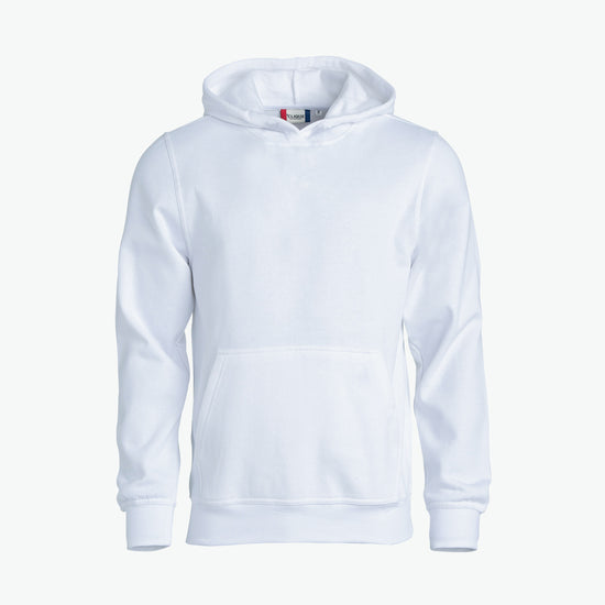 Clique Basic Hoody Junior - Wit Hoodie Clique 90/100