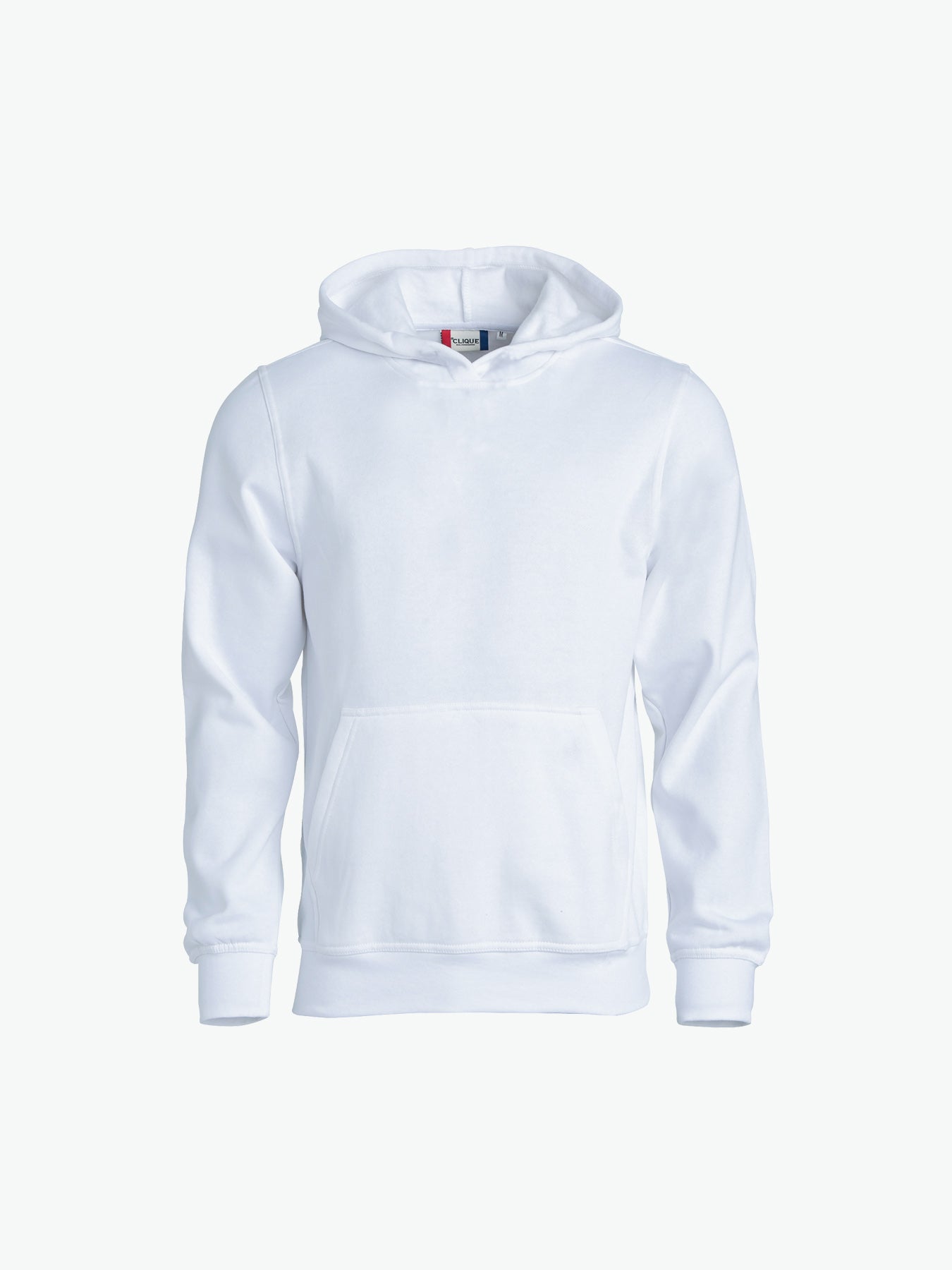 Clique Basic Hoody Junior - Wit Hoodie Clique 90/100