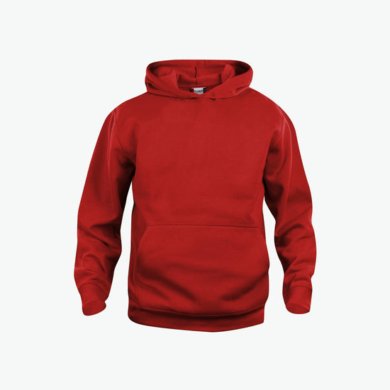 Clique Basic Hoody Junior - Rood Hoodie Clique 90/100