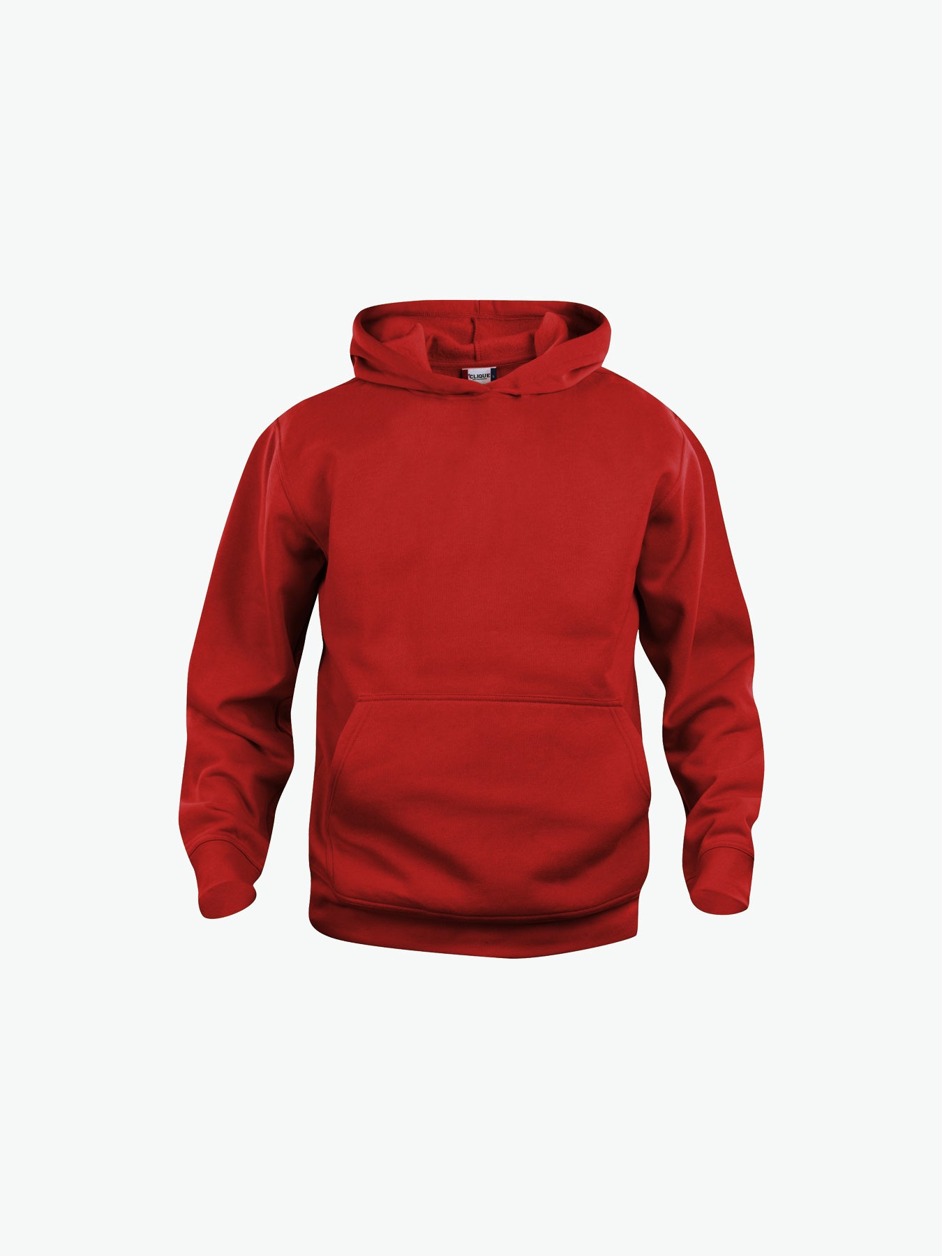 Clique Basic Hoody Junior - Rood Hoodie Clique 90/100