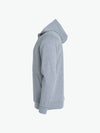 Clique Basic Hoody Junior - Grijsmelange Hoodie Clique