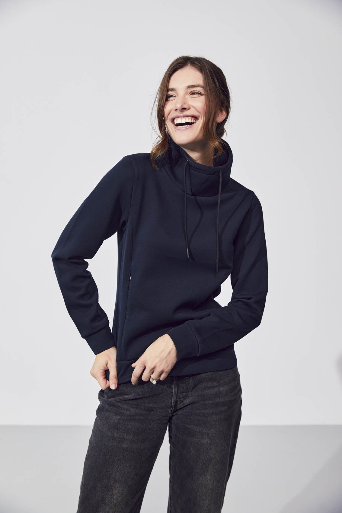 Clique Hobart Sweatshirt Women - Mistgroen Sweater Clique