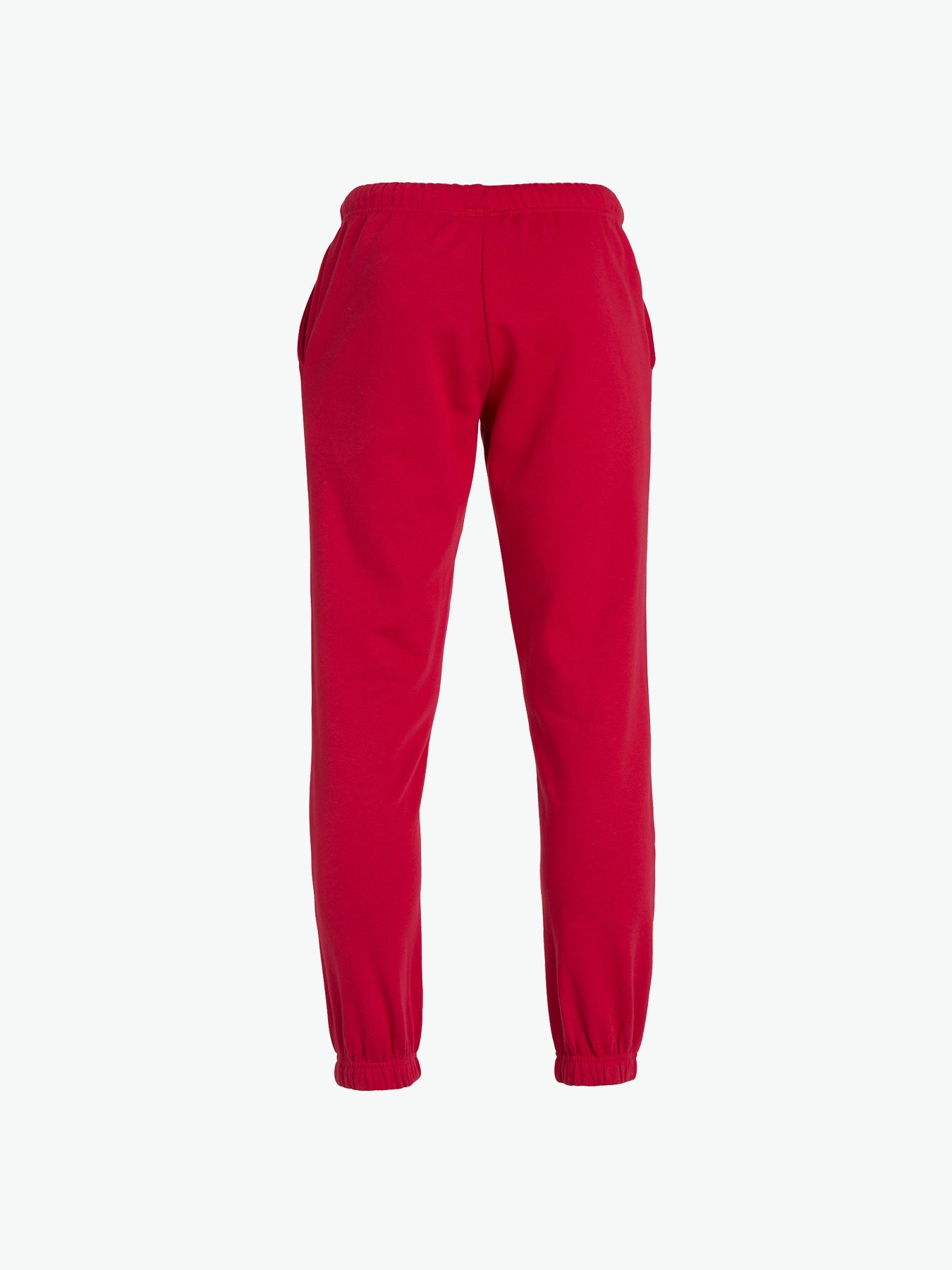 Clique Basic Pants Junior - Rood Lange Broek Clique