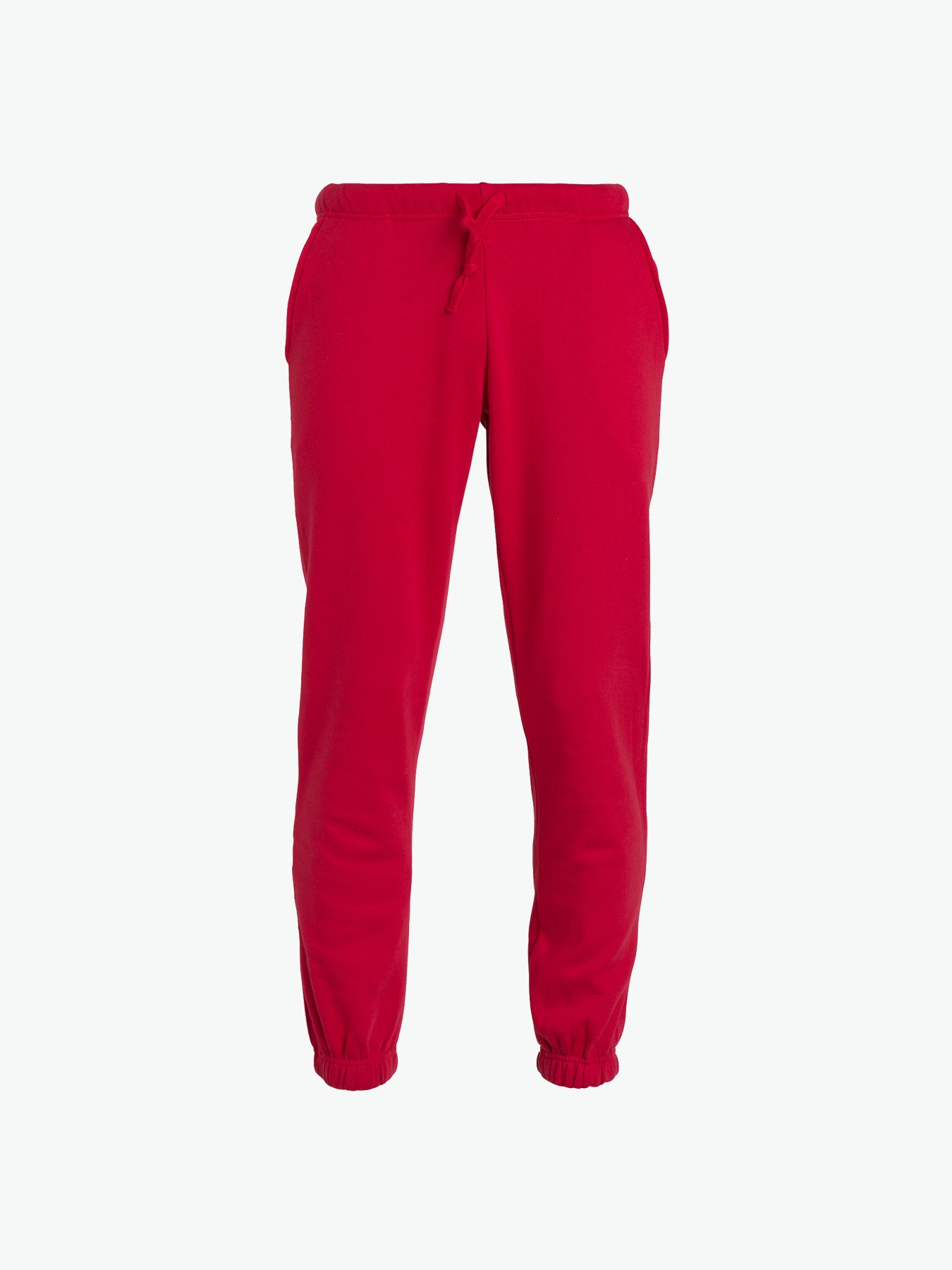 Clique Basic Pants Junior - Rood Lange Broek Clique