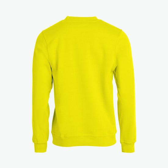 Clique Basic Roundneck - Signaalgeel Sweater Clique