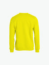 Clique Basic Roundneck - Signaalgeel Sweater Clique