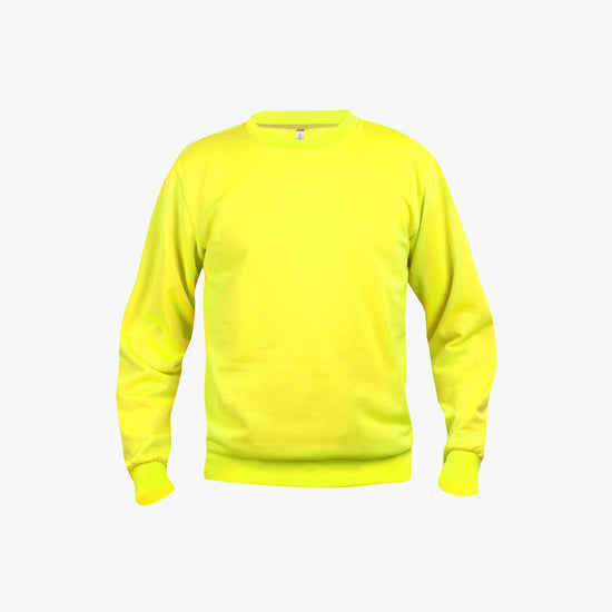 Clique Basic Roundneck - Signaalgeel Sweater Clique XS