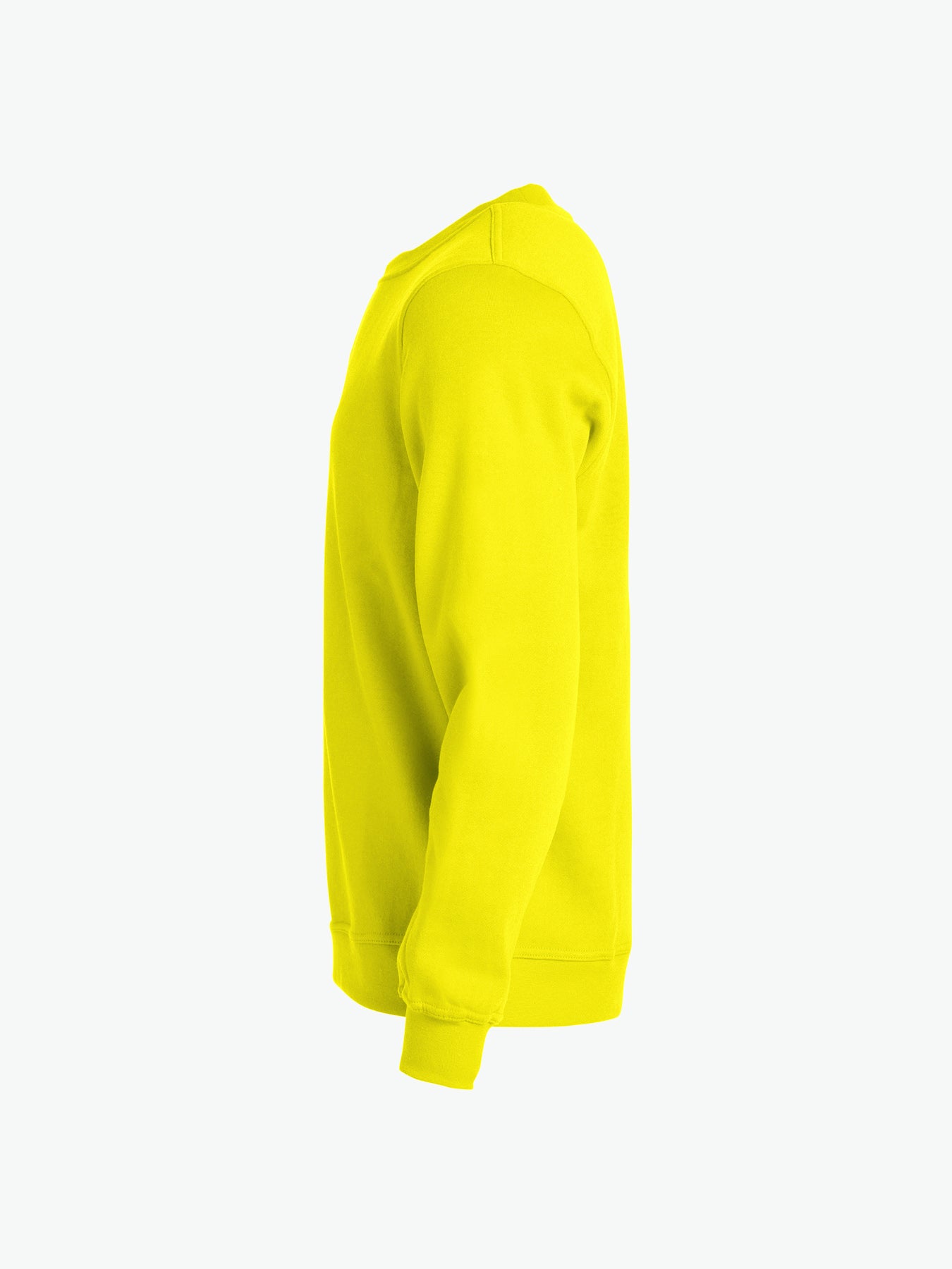 Clique Basic Roundneck - Signaalgeel Sweater Clique