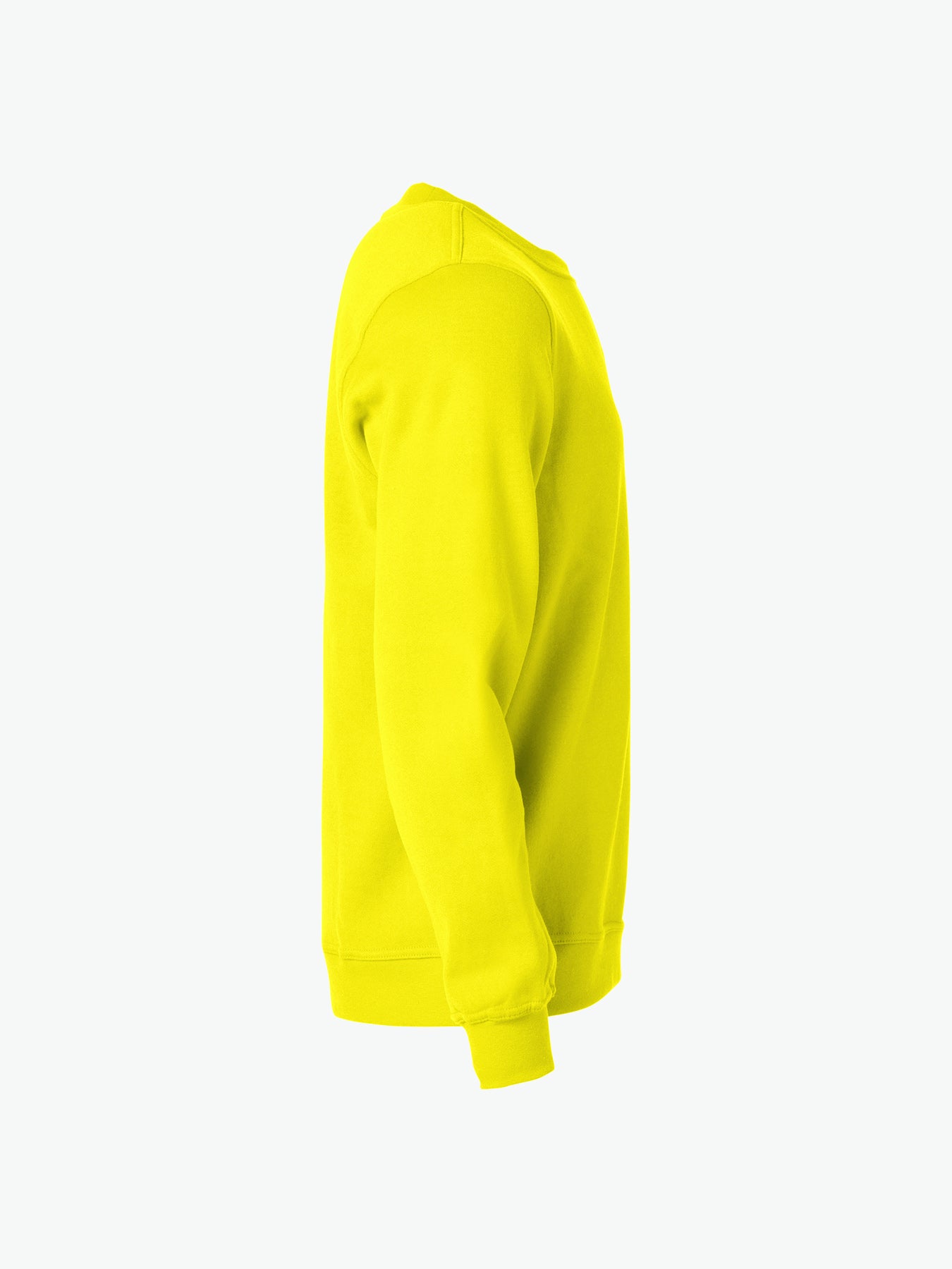 Clique Basic Roundneck - Signaalgeel Sweater Clique