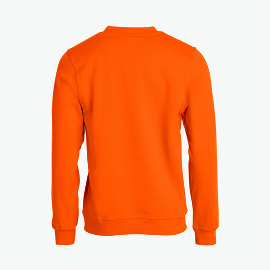 Clique Basic Roundneck - Signaaloranje Sweater Clique