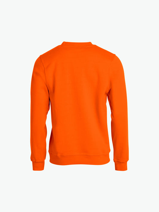Clique Basic Roundneck - Signaaloranje Sweater Clique