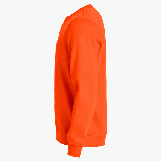Clique Basic Roundneck - Signaaloranje Sweater Clique
