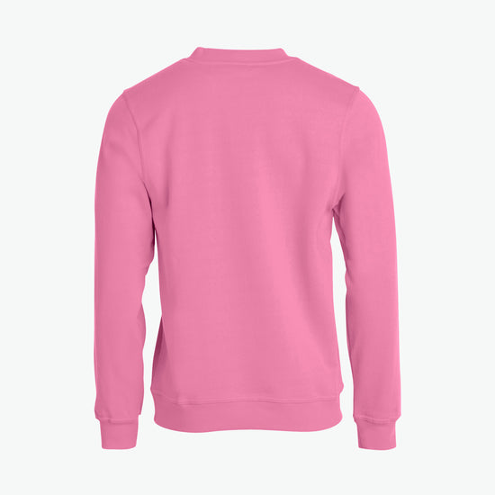 Clique Basic Roundneck - Helder Roze Sweater Clique